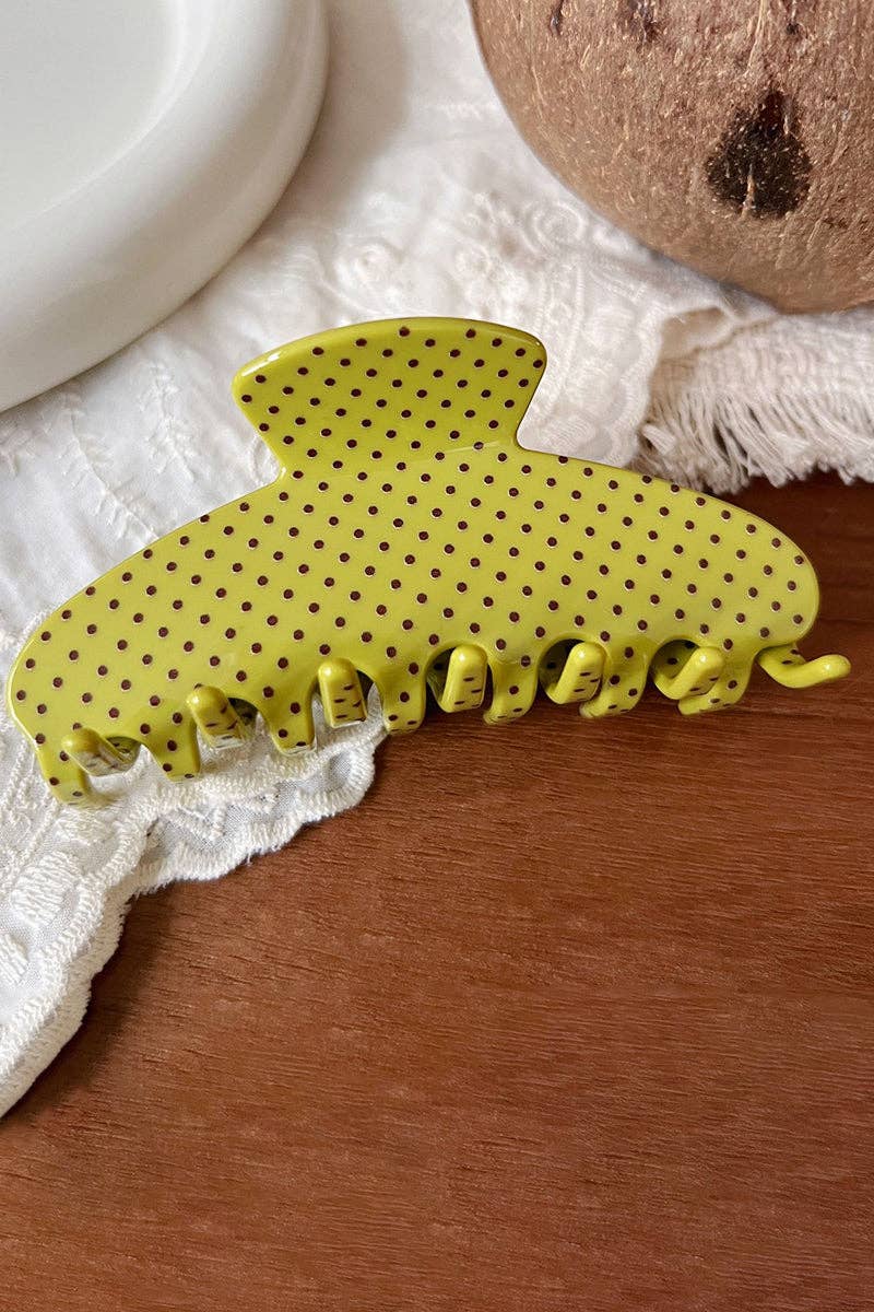 Soli Echo - Polka Dot Hair Claw Clip