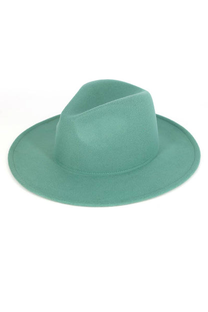 Anarchy Street - Solid Flat Brim Panama Hat