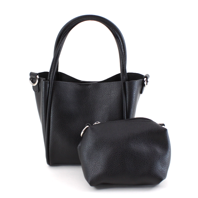 Pretty Persuasions - P25014 Small Tote/Crossbody Bag w/Cosmetic Pouch