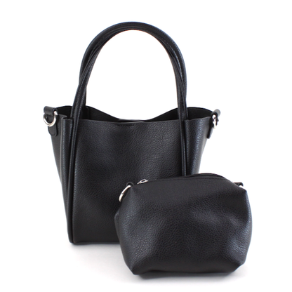 Pretty Persuasions - P25014 Small Tote/Crossbody Bag w/Cosmetic Pouch