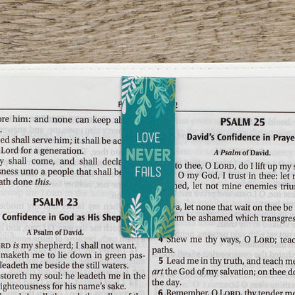 Christian Art Gifts - Magnetic Bookmark Set Floral Garden