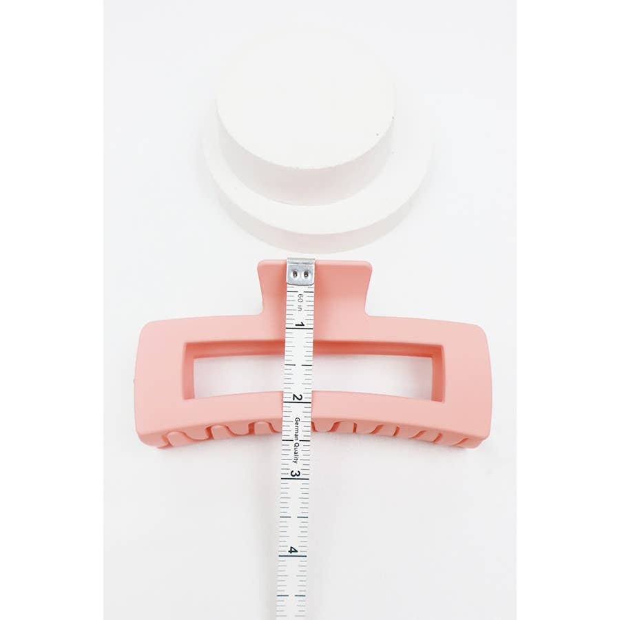 Love and Repeat - Matte Jumbo Cut Out Rectangle Hair Claw