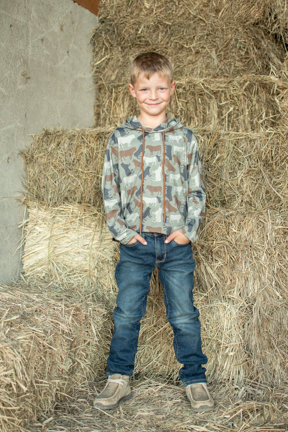 American Farm Company - Cow Camo™ Toddler/Youth Performance Hoodie