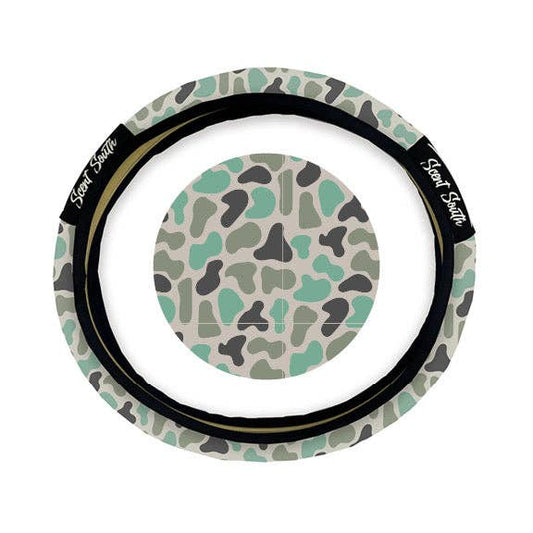 Scent South - Marsh Camo - Steering wheel cover