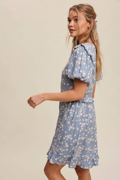 Daisy Ruffle Mini Dress