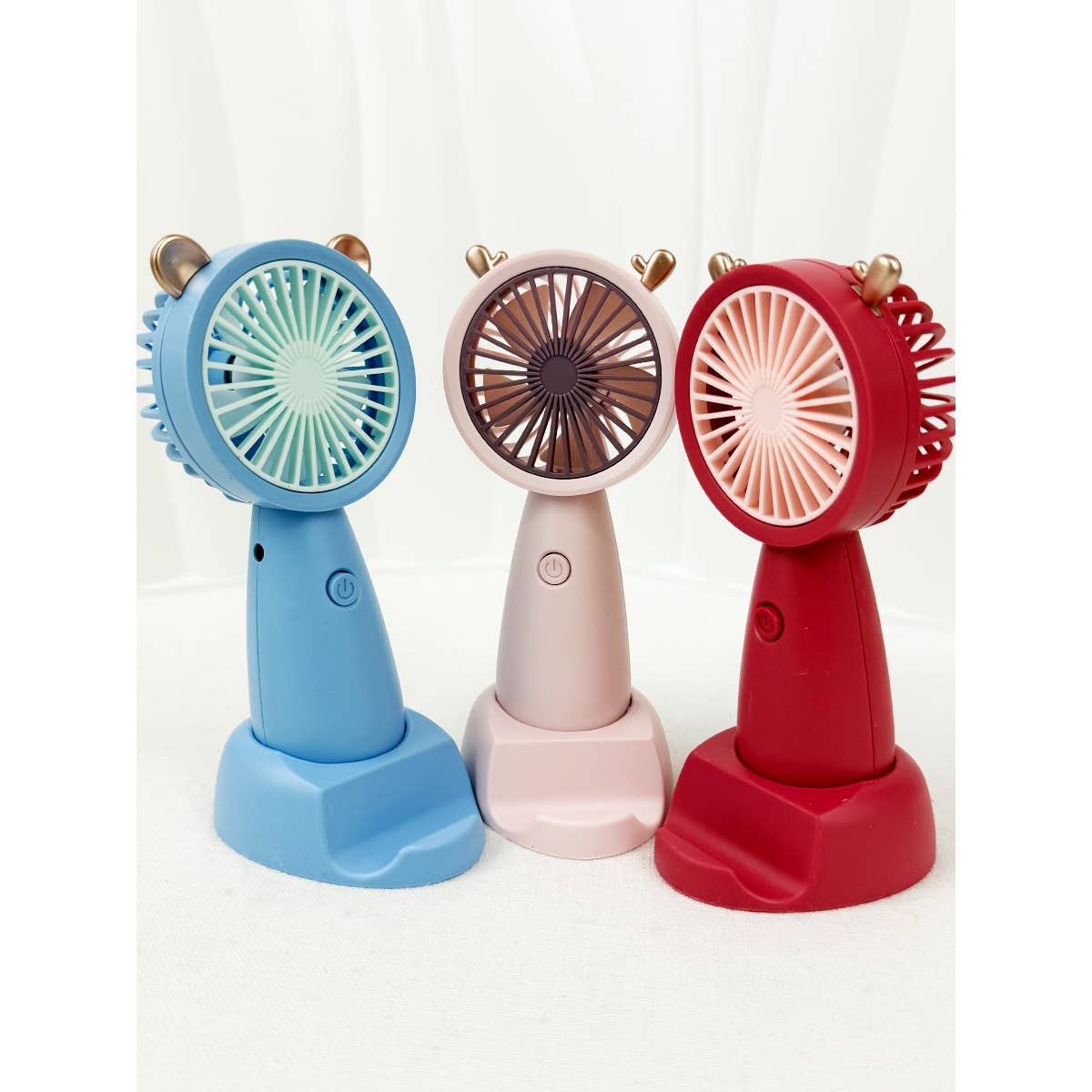 Portable Hand Fan with Cell Phone Stand