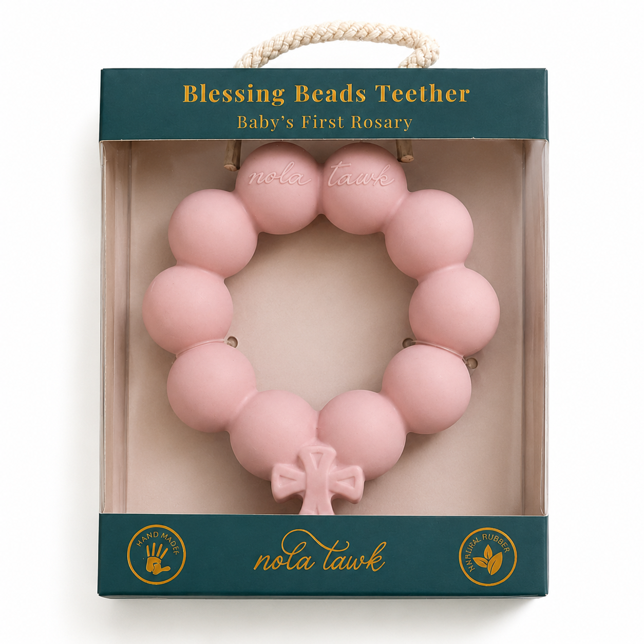 Nola Tawk - Pink Blessing Beads Teether