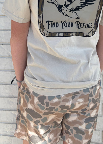 Burlebo Youth Pintail Camo Athletic Shorts