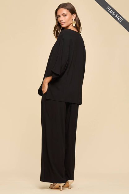 Dear Scarlett - PLUS SIZE 2-Piece Linen Summer Set