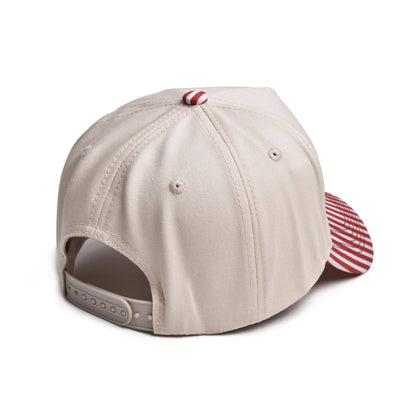 Mae Belles - Striped Two Tone Snap Back Trucker Hat