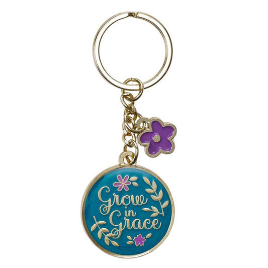 Christian Art Gifts - Keychain Grow in Grace