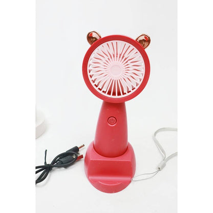Portable Hand Fan with Cell Phone Stand