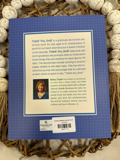 90 day gratitude journal for kids