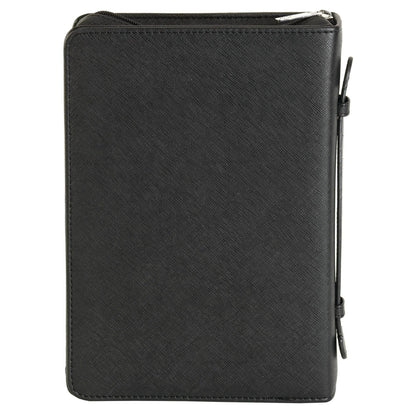 White Dove Bible Cover Love Never Fails Black XL