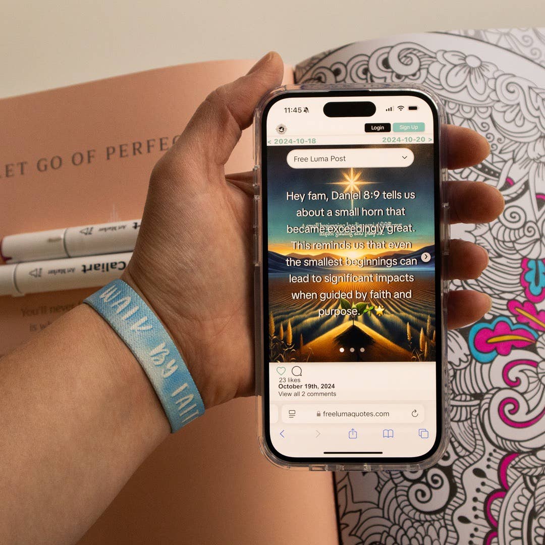Free Luma - Walk By Faith NFC Bible Verse Bracelet
