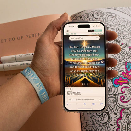 Free Luma - Walk By Faith NFC Bible Verse Bracelet