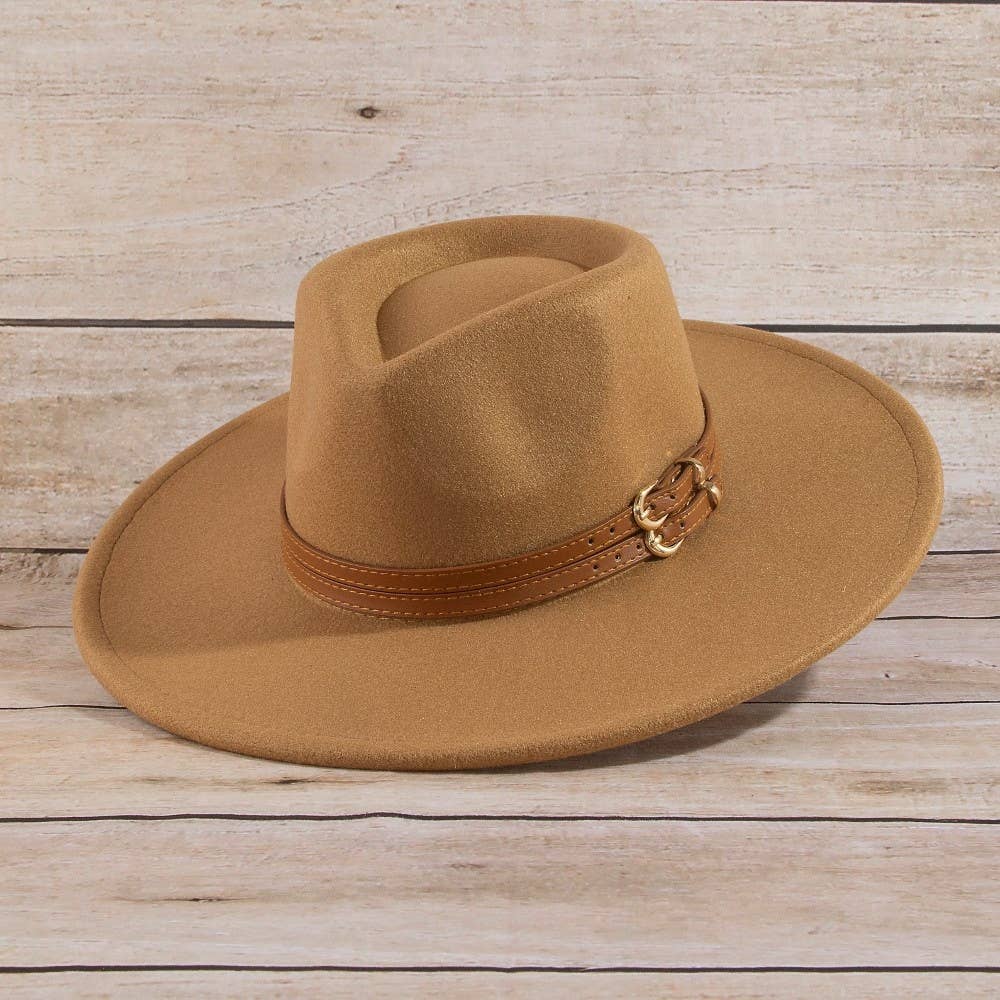 Anarchy Street - Double Belt Strap Fedora Hat