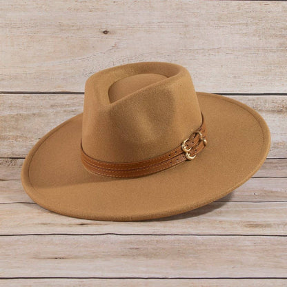 Anarchy Street - Double Belt Strap Fedora Hat