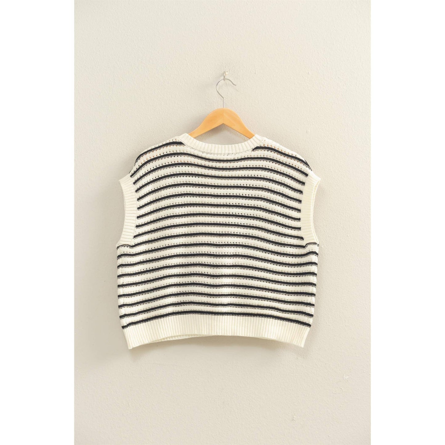 HYFVE - Striped Sleeveless Crew Neck Top