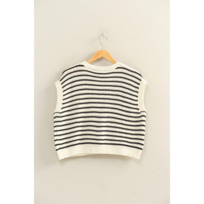 HYFVE - Striped Sleeveless Crew Neck Top