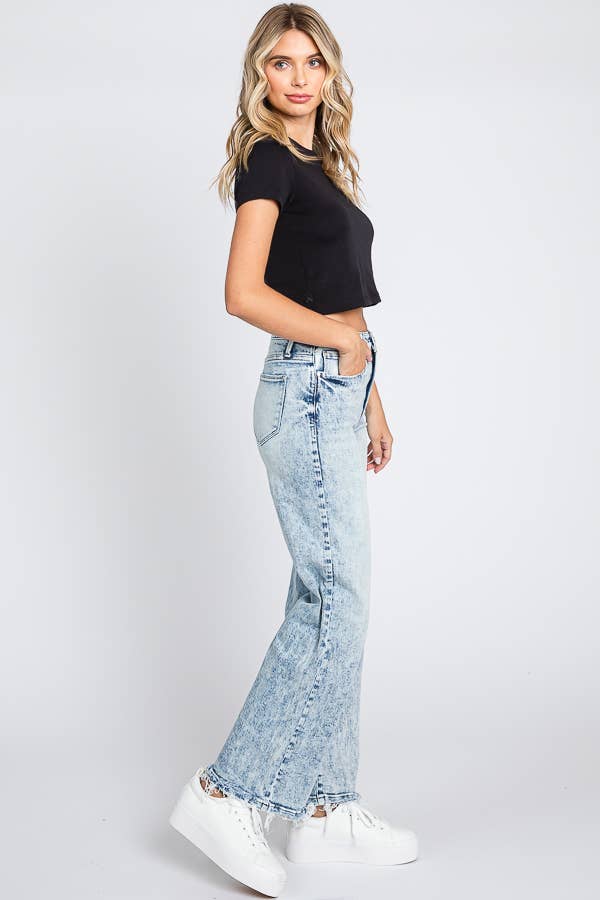 SUPER HIGH RISE STRETCH CLASSIC STRAIGHT JEANS