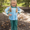 Wren & James - Kids Dark Teal Corduroy Pocket Bow Winter Pant Set