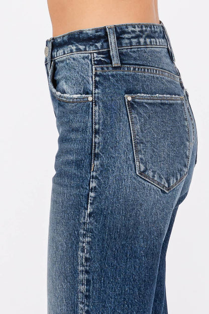 HIGH RISE COMFORT STRETCH VINTAGE WIDE LEG JEANS