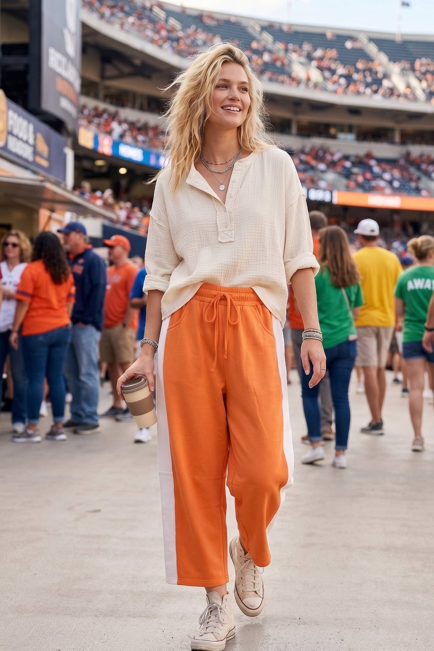 Sewn and Seen - Scuba Side Panel Gameday Relaxed Pants
