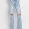 VERVET by FLYING MONKEY - 90'S VINTAGE SUPER HIGH RISE FLARE JEANS T5346