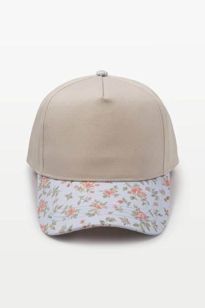David And Young - FLORAL PRINT BRIM Two Tone Baseball Cap