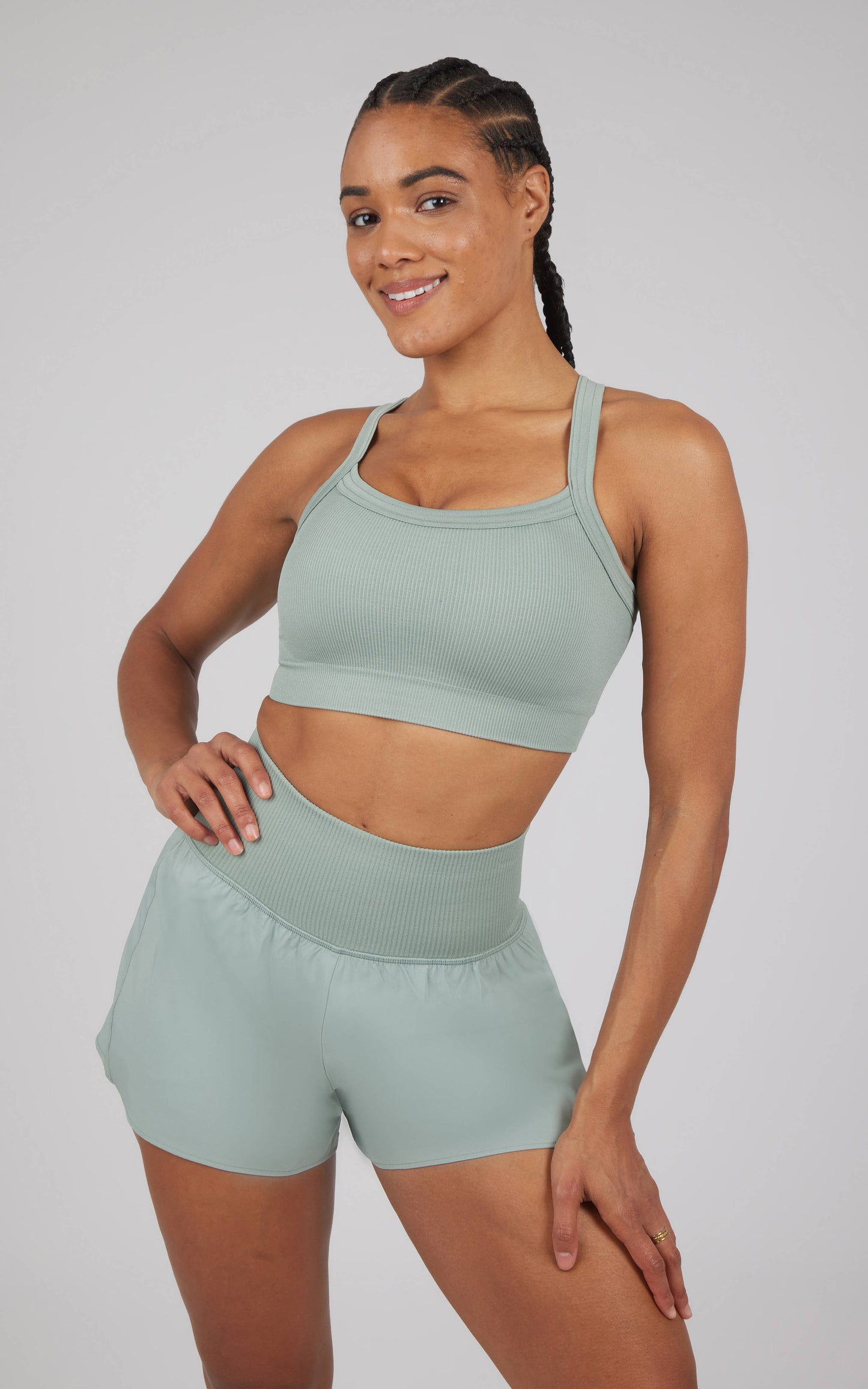 Women's Green Sporty Set