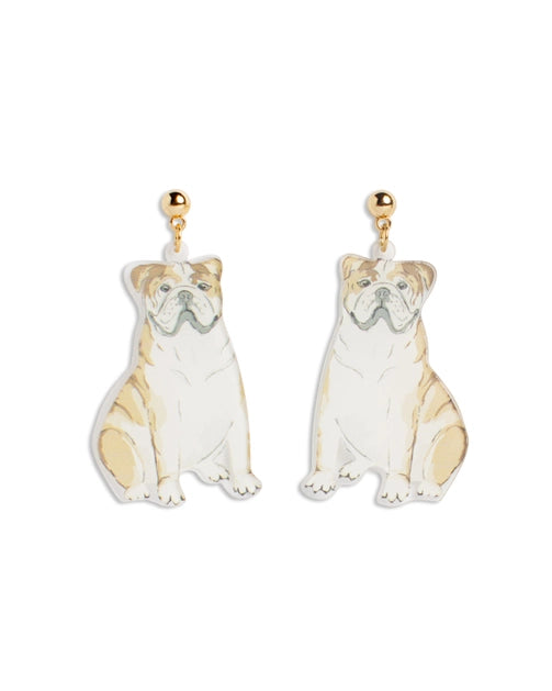 Bulldog Earrings