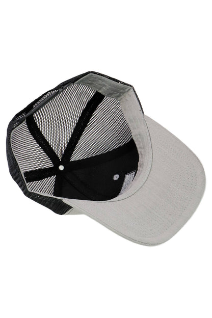 Cap Zone - Police Blue Line American Flag Mesh Trucker Hat