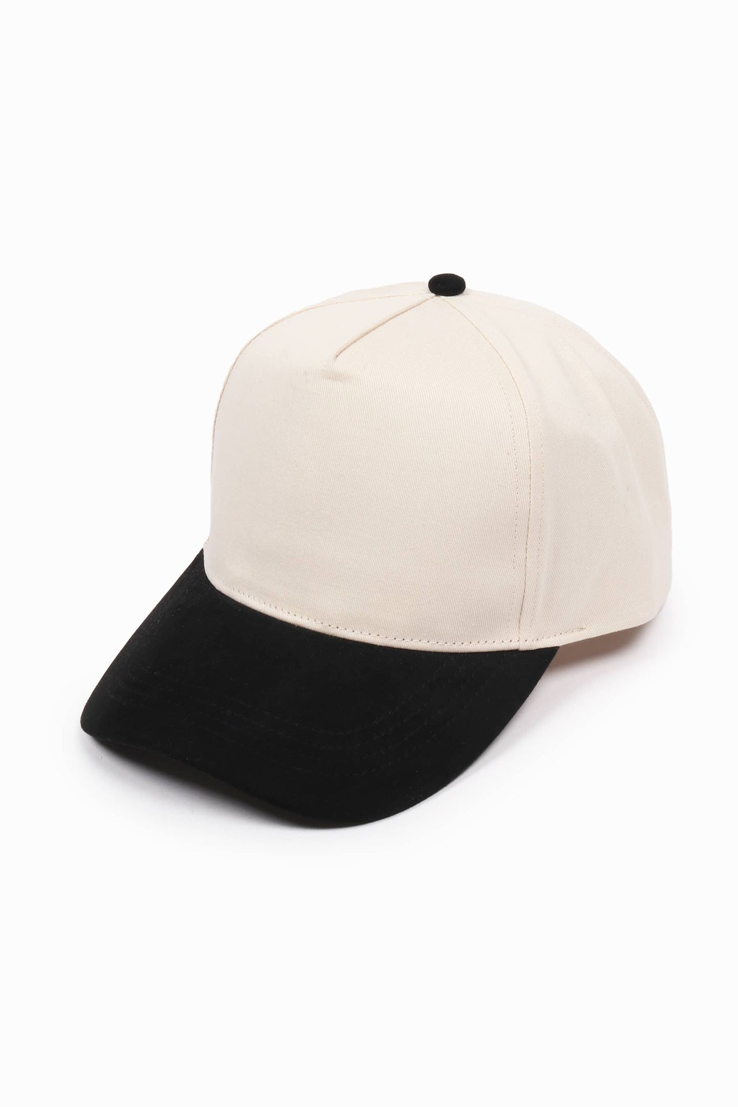 David And Young - SUEDE BRIM 5 Panel Baseball Cap