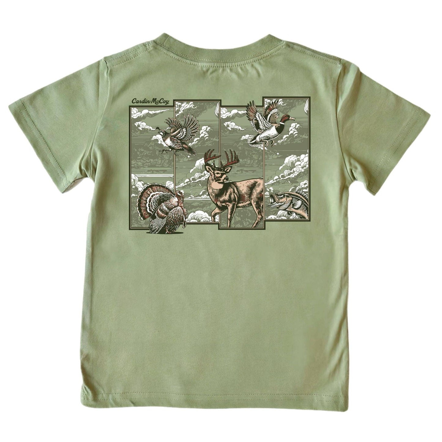 Cardin McCoy - Boys' Hunting Grid Short-Sleeve Tee