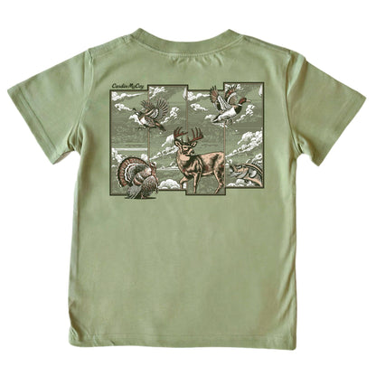Cardin McCoy - Boys' Hunting Grid Short-Sleeve Tee