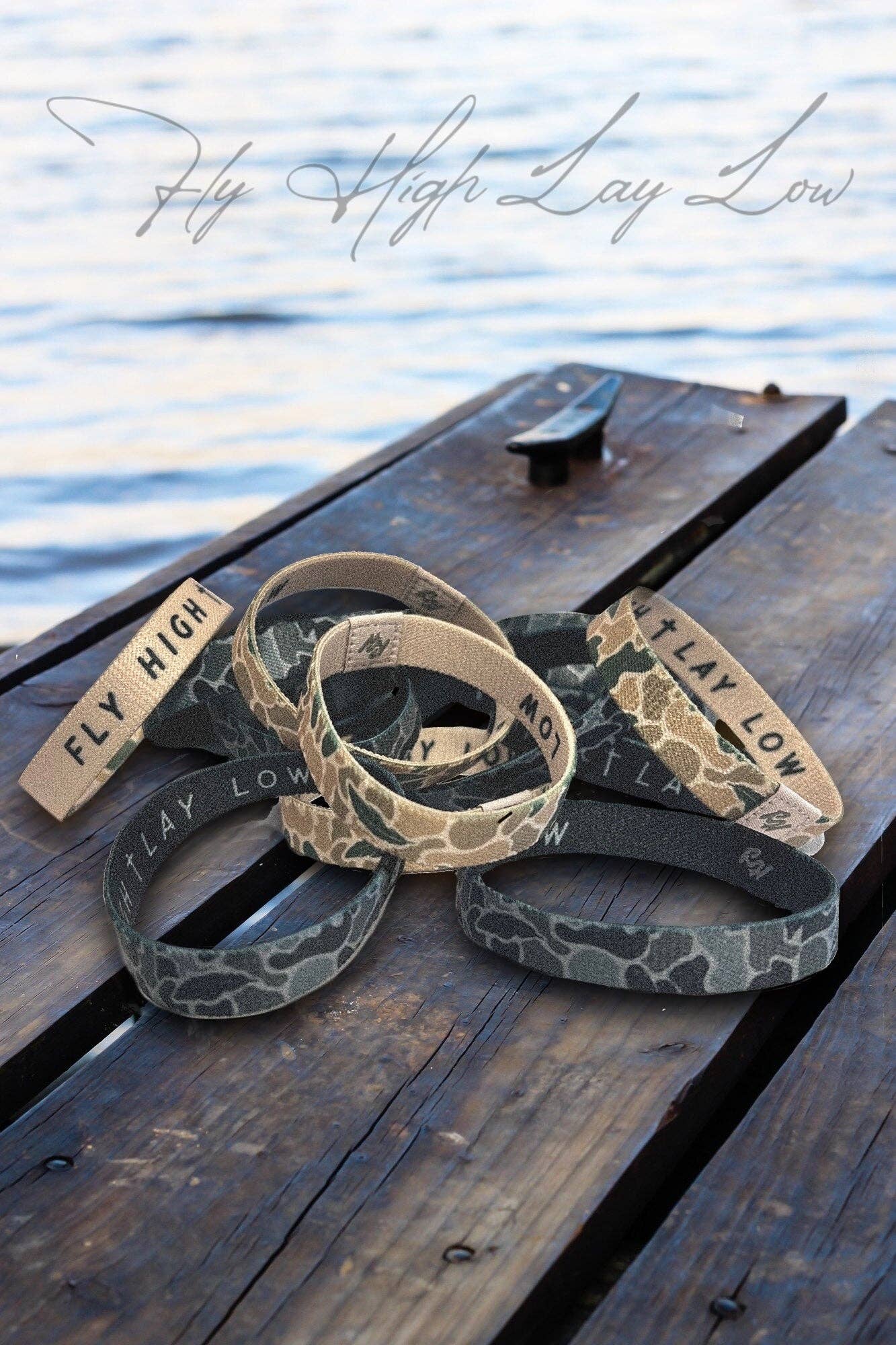 Ridge&Holler - Fly High Lay Low Camo Bracelet Black