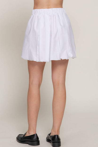 Active Basic | Active USA - Ballon Pleated Mini Skirt