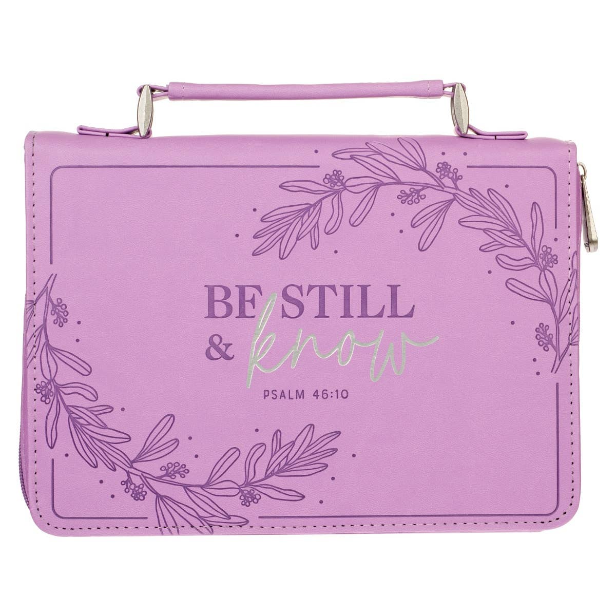 Bible Cover Fashion Purple Be Still & Know Ps. 46:10