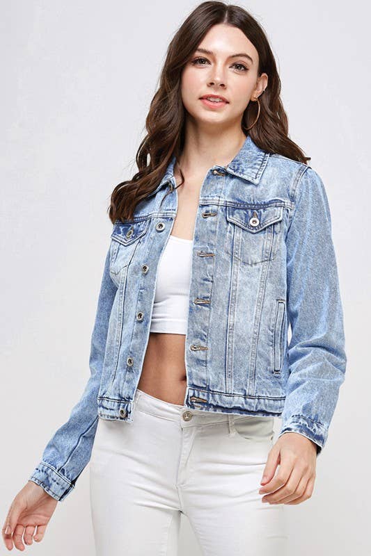 Light wash Casual Denim Jacket