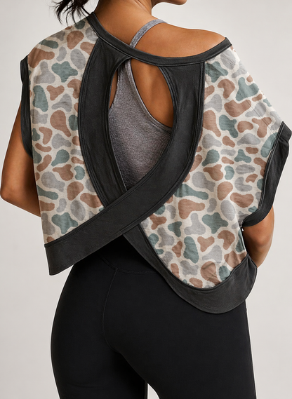 The Front Porch Label - Camo Cross-Back Shirt