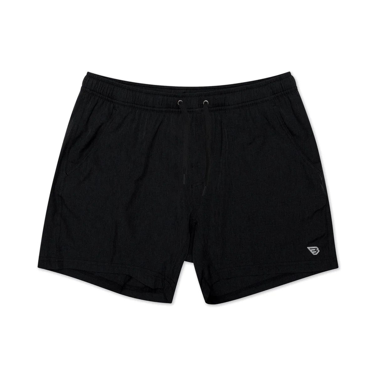 Burlebo Heather Black Athletic Shorts with Retro Duck Camo Liner