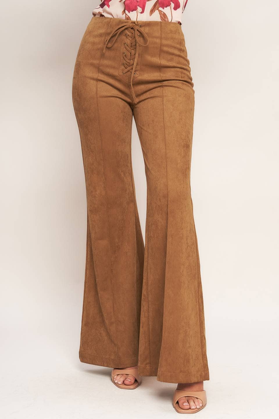 FLYING TOMATO - A faux suede pant - IP9051