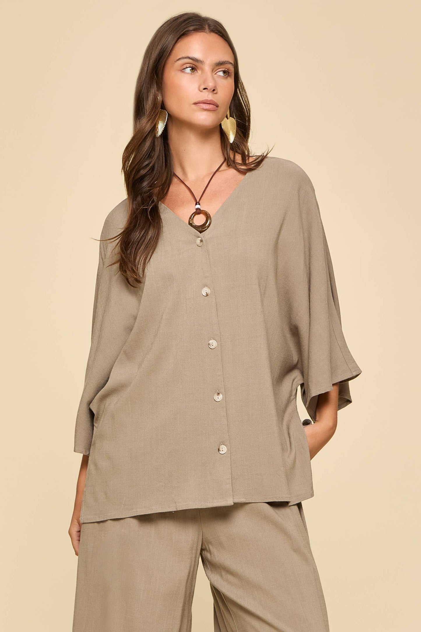 Dear Scarlett - 2-Piece Linen Summer Set