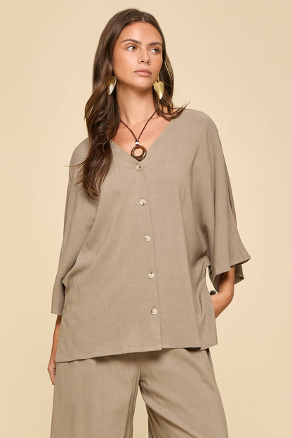 Dear Scarlett - 2-Piece Linen Summer Set