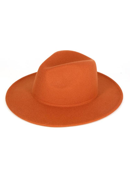 Anarchy Street - Solid Flat Brim Panama Hat