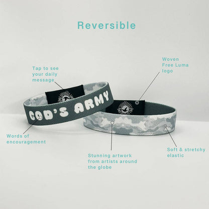 Free Luma - God's Army NFC Bible Verse Bracelet