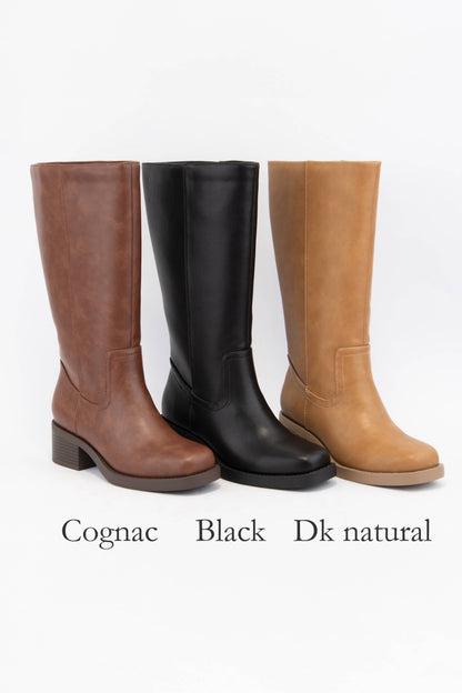 CCOCCI - BELVIN MINIMAL DESIGN PULL-ON STYLE RIDING BOOTS