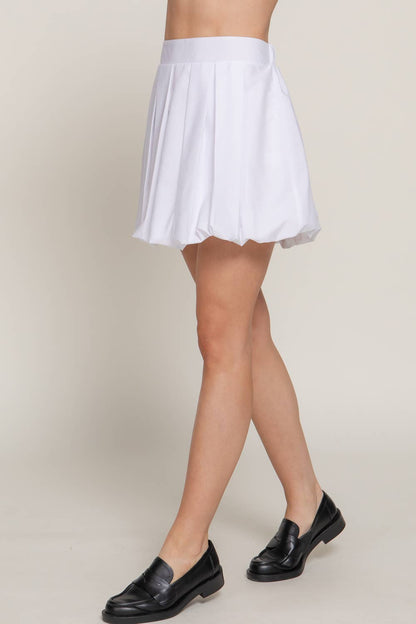 Active Basic | Active USA - Ballon Pleated Mini Skirt