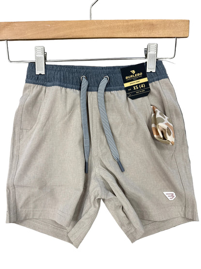 Burlebo Youth Athletic Short - Heather Khaki